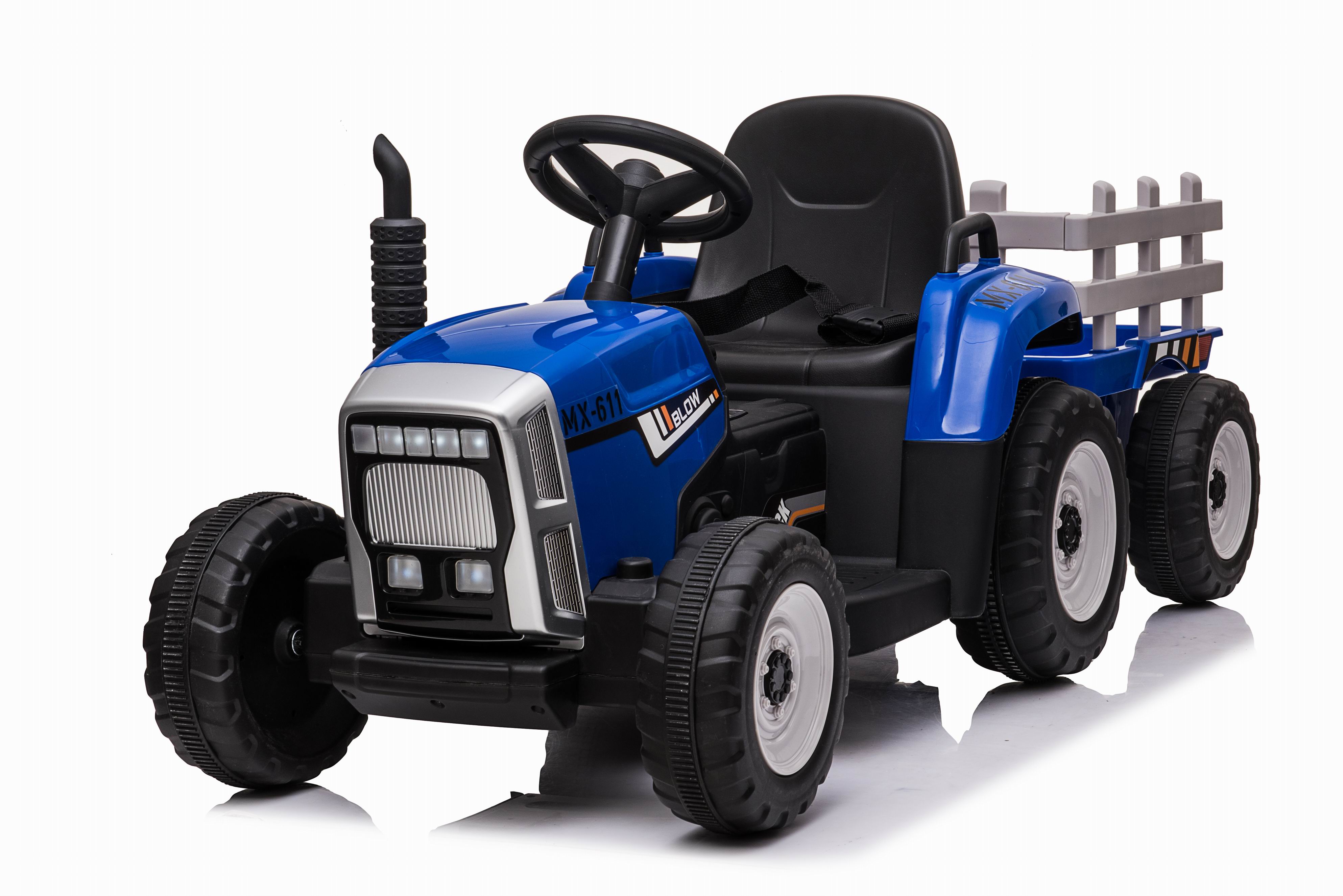 Электротрактор детский. Трактор с прицепом Barty tr 77. RIVERTOYS трактор h444hh. Детский электромобиль h444hh. JIAJIA трактор js328b, синий.