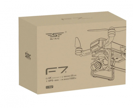 Квадрокоптер SJRC F7 3-AXIS 4K EIS 5G GPS RTF + доп АКБ - SJRC-F7-4K-COMBO