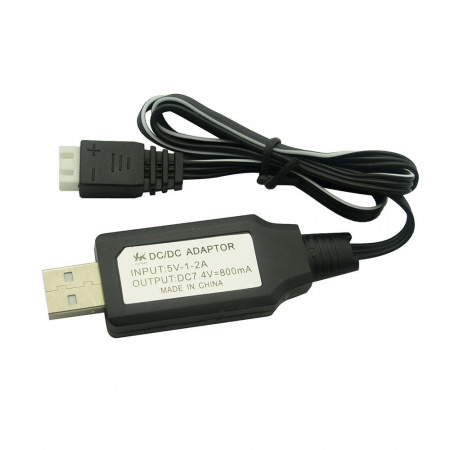 Зарядное устройство USB 7.4v 800 mah разъем Li-Po - USB-74-800-LIPO