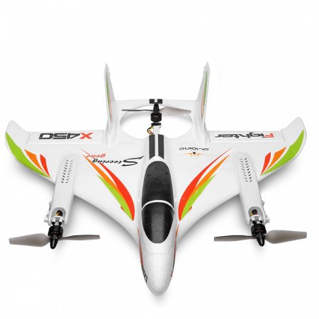 Радиоуправляемый самолет X450 VTOL 3D6G (вертикальный взлёт) 6CH EPO RTF 2.4G - XK-X450