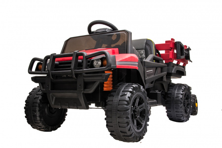 Детский электромобиль Bettyma квадроцикл с прицепом 2WD 12V - BDM0926-RED
