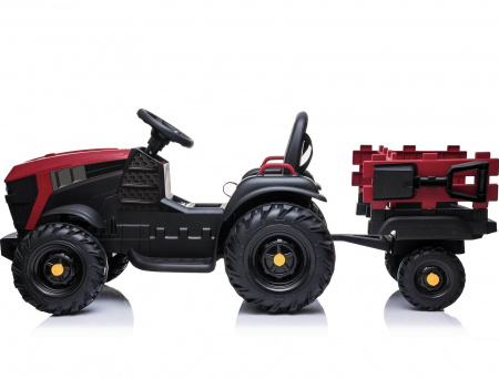 Детский электромобиль Bettyma трактор с прицепом 2WD 12V - BDM0925-RED
