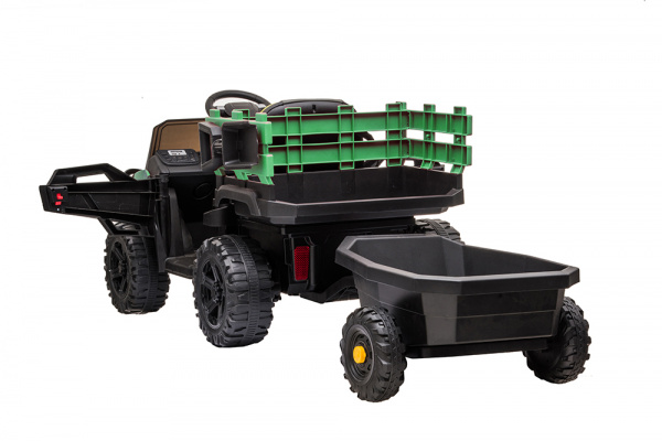 Детский электромобиль Bettyma квадроцикл с прицепом 2WD 12V - BDM0926-GREEN