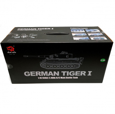 Радиоуправляемый танк Heng Long German Tiger UpgA V7.0 масштаб 1:16 2.4G - 3818-1-UpgA-V7