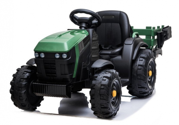Детский электромобиль Bettyma трактор с прицепом 2WD 12V - BDM0925-GREEN