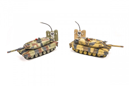 Радиоуправляемый танковый бой Huan Qi Abrams vs Abrams 1:24 2.4G - HQ558