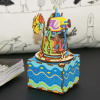 Деревянный 3D конструктор - музыкальная шкатулка Robotime "Under The Sea" - AM406