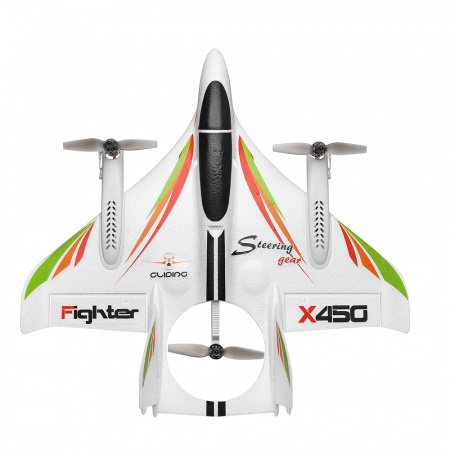 Радиоуправляемый самолет X450 VTOL 3D6G (вертикальный взлёт) 6CH EPO RTF 2.4G - XK-X450