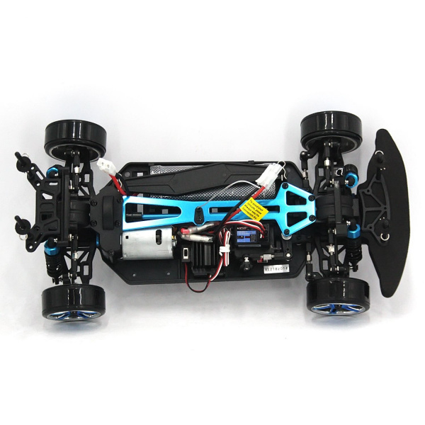 Радиоуправляемый автомобиль для дрифта HSP Flying Fish 1 LED фары 4WD 1:10 2.4G - 94123T-12340-BL