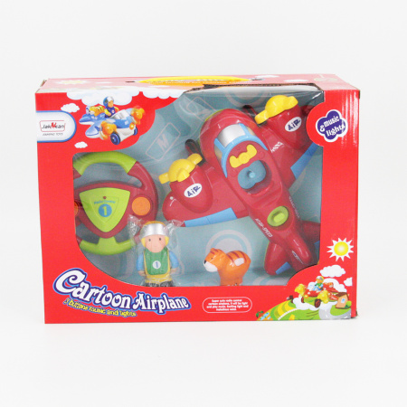 Детский радиоуправляемый красный самолетик Cartoon Airplane - 6608