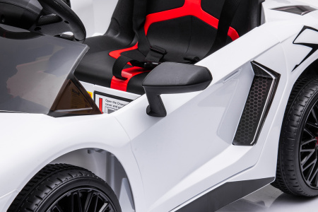 Детский электромобиль Lamborghini Aventador SV Roadster 2WD 12V - BDM0931-WHITE