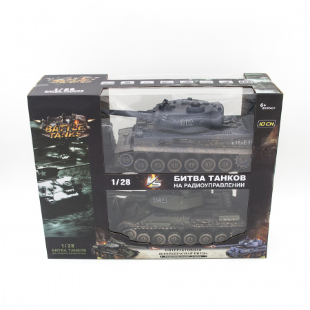 Радиоуправляемый танковый бой Русский Т34 и Немецкий Tiger 2.4G - ZEG-99824-RU
