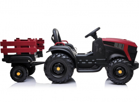 Детский электромобиль Bettyma трактор с прицепом 2WD 12V - BDM0925-RED