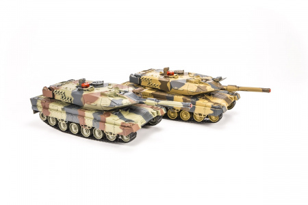 Радиоуправляемый танковый бой Huan Qi Abrams vs Abrams 1:24 2.4G - HQ558
