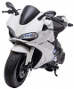 Детский электромобиль мотоцикл Ducati White (дисковый тормоз, 16 км/ч, 24V) - SX1629