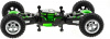 Радиоуправляемый трюковый вездеход Zegan Твистер 1:6 - ZG-C1251-GREEN