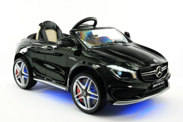 Детский электромобиль Mercedes CLA45 AMG LUXURY Black 12V - SX1538-E