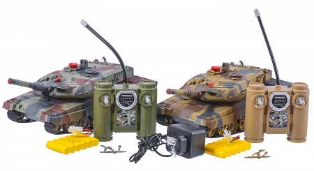 Радиоуправляемый танковый бой Huan Qi Abrams vs Abrams 1:24 2.4G - HQ558