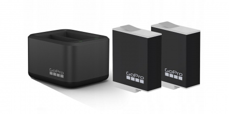 Зарядное устройство GoPro Dual Battery Charger + Аккумулятор Enduro 2шт для HERO 9/10/11 - ADDBD-211