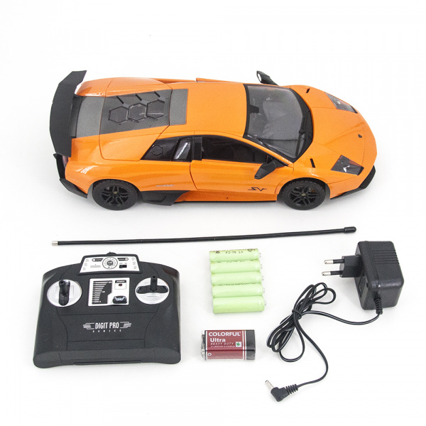 Радиоуправляемая машина MZ Lamborghini Murcielago LP670-4 SV Orange 1:14, открываются двери и капот - MZ-2215J