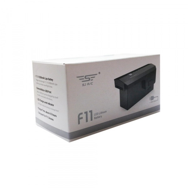 аккумулятор li-po 11.1v 2500mah /27.75wh для квадрокоптера sjrc f11 pro 4k - sj-f11-01 