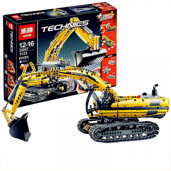 Конструктор Lepin Technics 20007 моторизированный экскаватор - Technic 8043