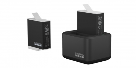 Зарядное устройство GoPro Dual Battery Charger + Аккумулятор Enduro 2шт для HERO 9/10/11 - ADDBD-211