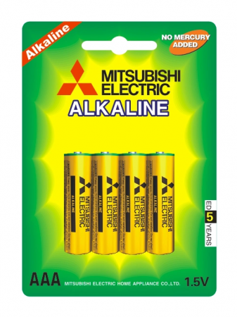 Батарейка MITSUBISHI AAA LR03G Alkaline (4 шт) - LR-03-M