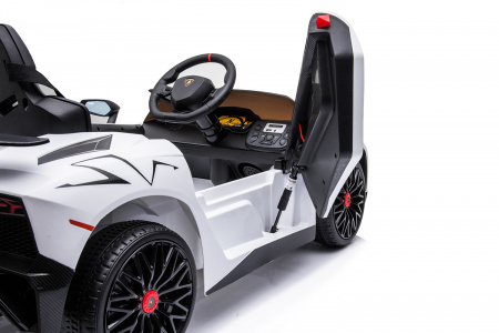 Детский электромобиль Lamborghini Aventador SV Roadster 2WD 12V - BDM0931-WHITE